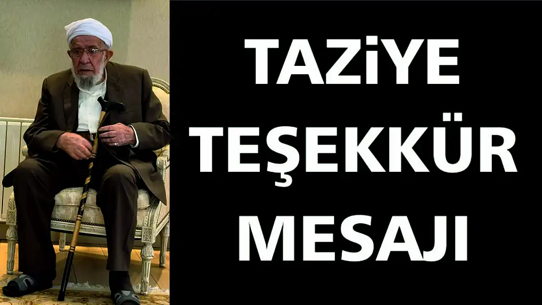 Sevgili Ailesinden Taziye Teşekkür Mesajı
