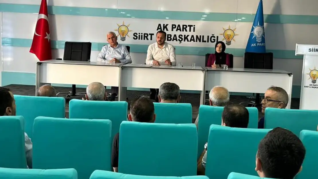 Siirt Ak Parti İl Yönetim Kurulu Toplantısı Yapıldı