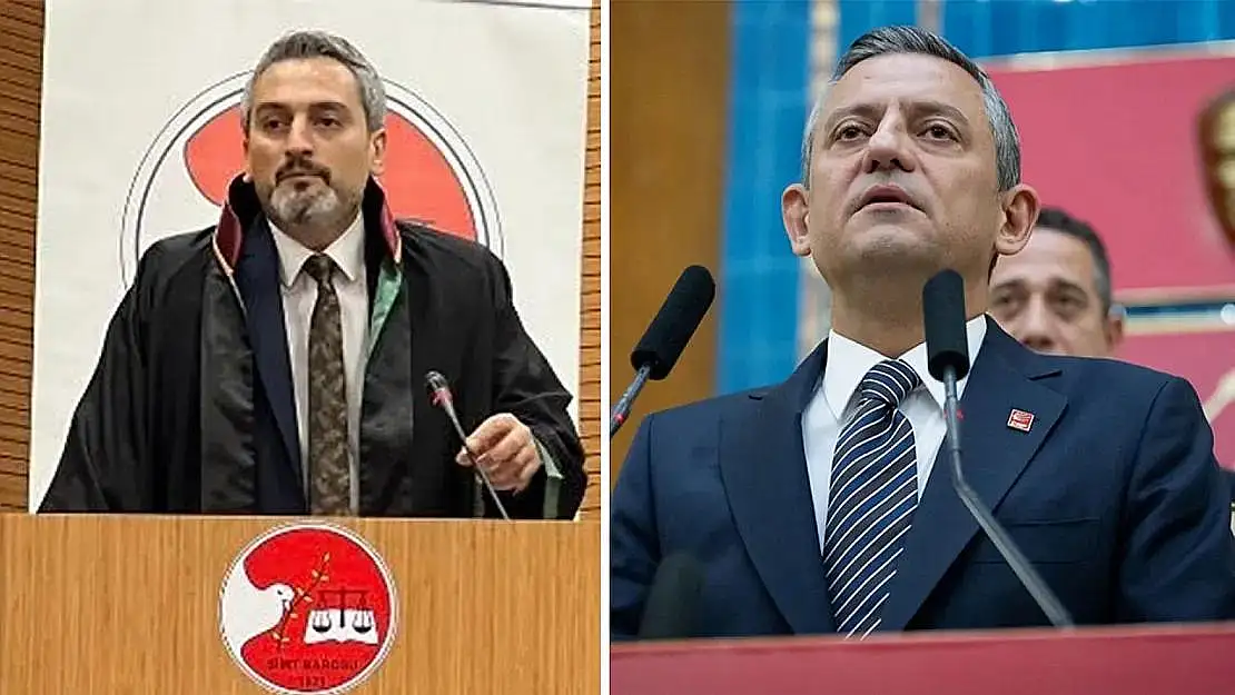 Siirt Baro Başkanı Alptekin'den CHP Genel Başkanı Özel'e Tepki