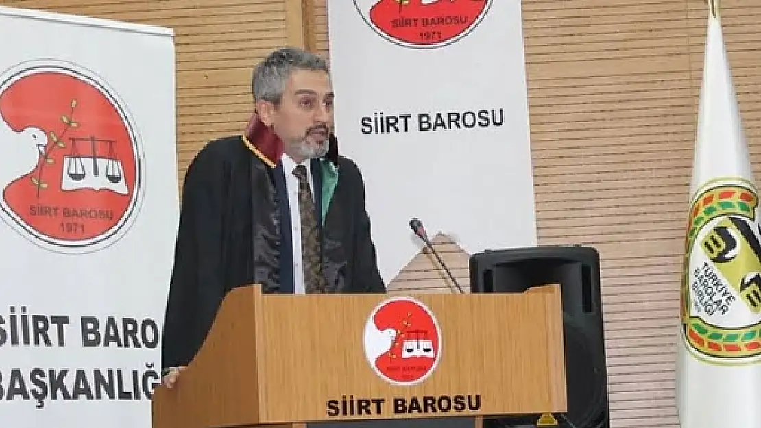 Siirt Barosu Başkanı Av.Muhammed Alptekin Güven Tazeledi