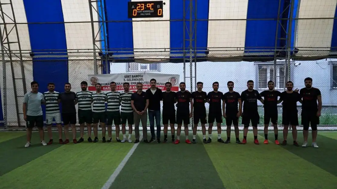 Siirt Barosu, Gazeteci-Yazar Cumhur Kılıççıoğlu Anısına Futbol Turnuvası Düzenledi!