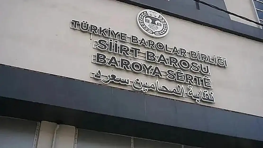 Siirt Barosu'ndan Çağrı