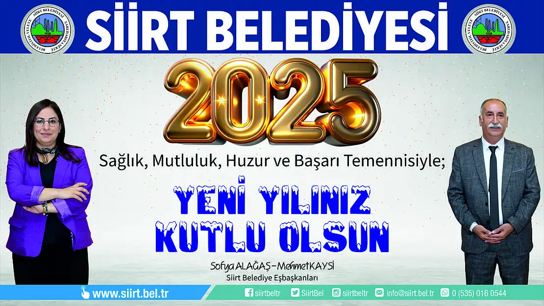 Siirt Belediyesi Eş Başkanlarından Yeni Yıl Mesajı