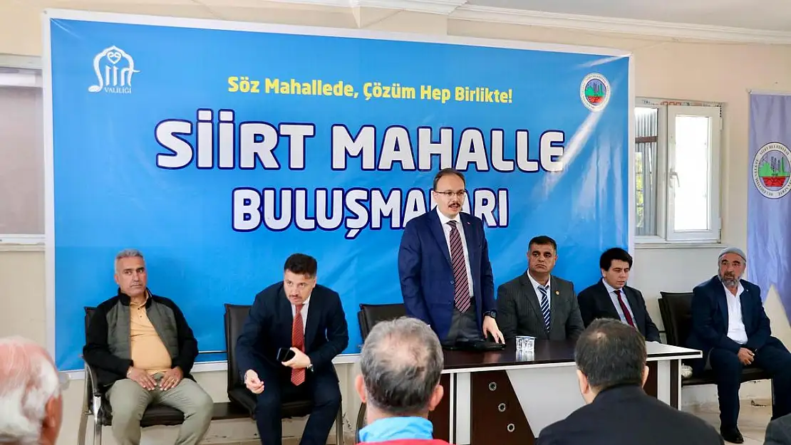 Siirt Belediyesi Mahalle Buluşmaları Başladı