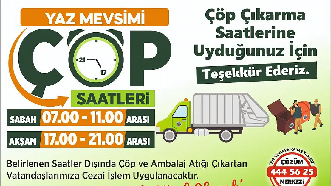 Siirt Belediyesi'nden Çöp Uyarısı