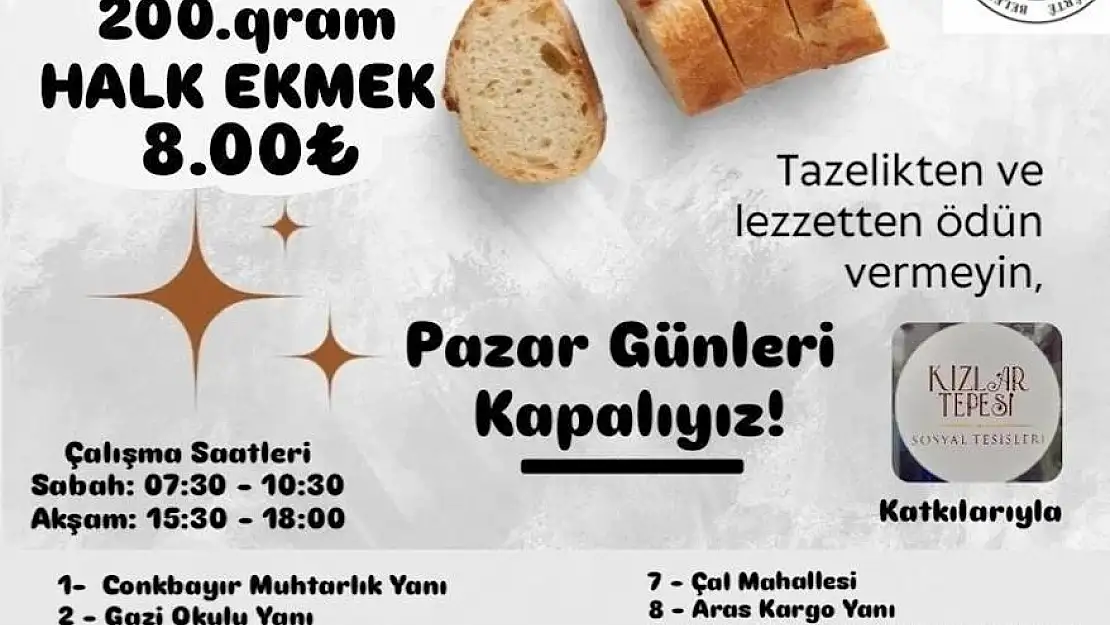 Siirt Belediyesi'nden Halk Ekmeğine Zam