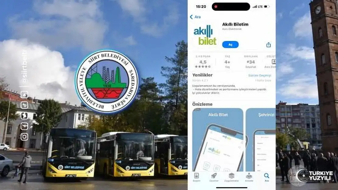 Siirt Belediyesinin Yeni Uygulaması Ulaşımda 'Akıllı Bilet'
