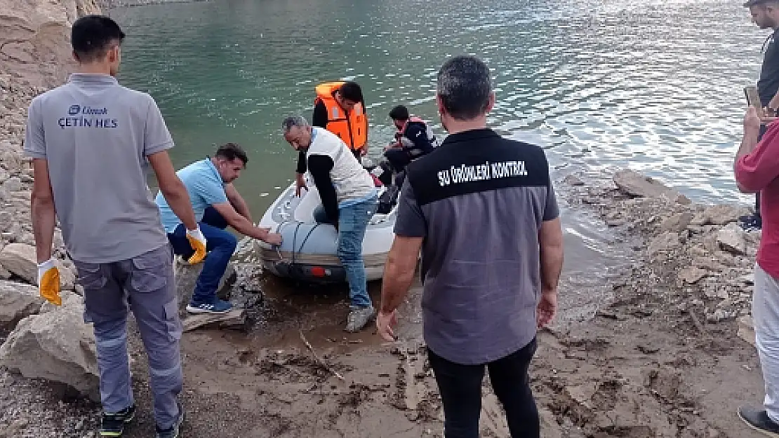 Siirt Çetin Baraj Gölü'nde İncelemeler Devam Ediyor