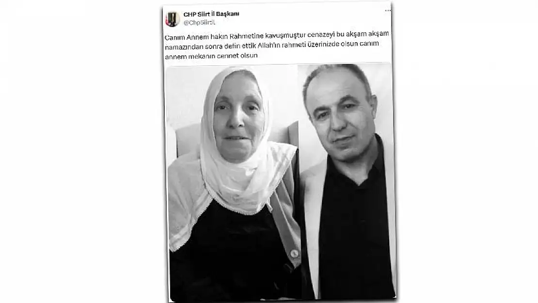 Siirt CHP İl Başkanı Enver Güneş'in Acı Günü