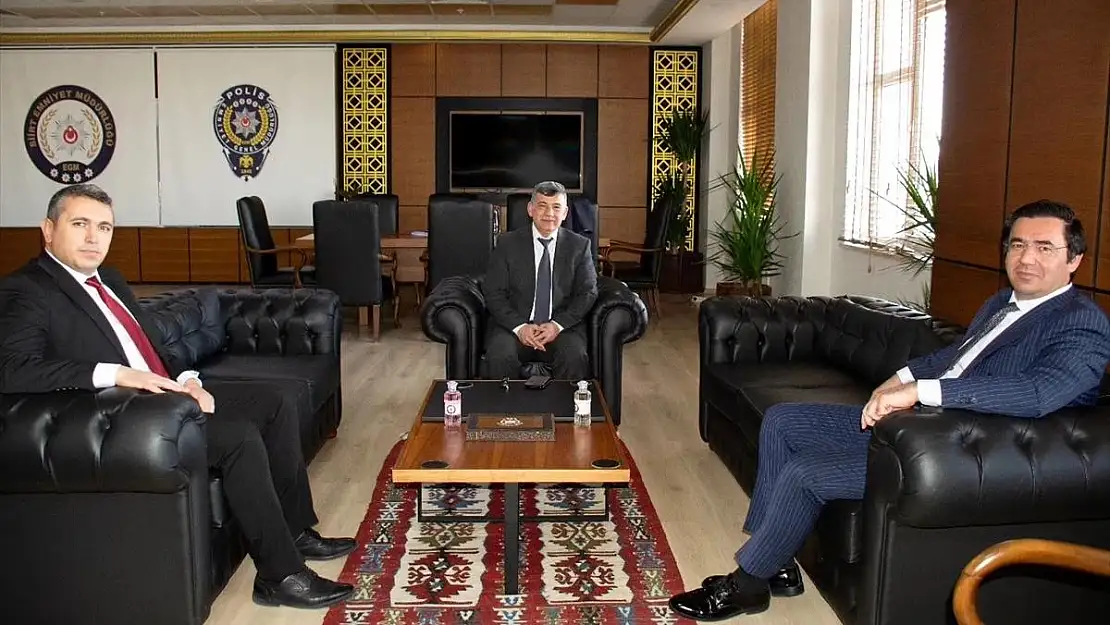 Siirt Cumhuriyet Başsavcısı Tuğan Sarıca'dan İl Emniyet Müdürü Necmettin Öztürk'e Ziyaret