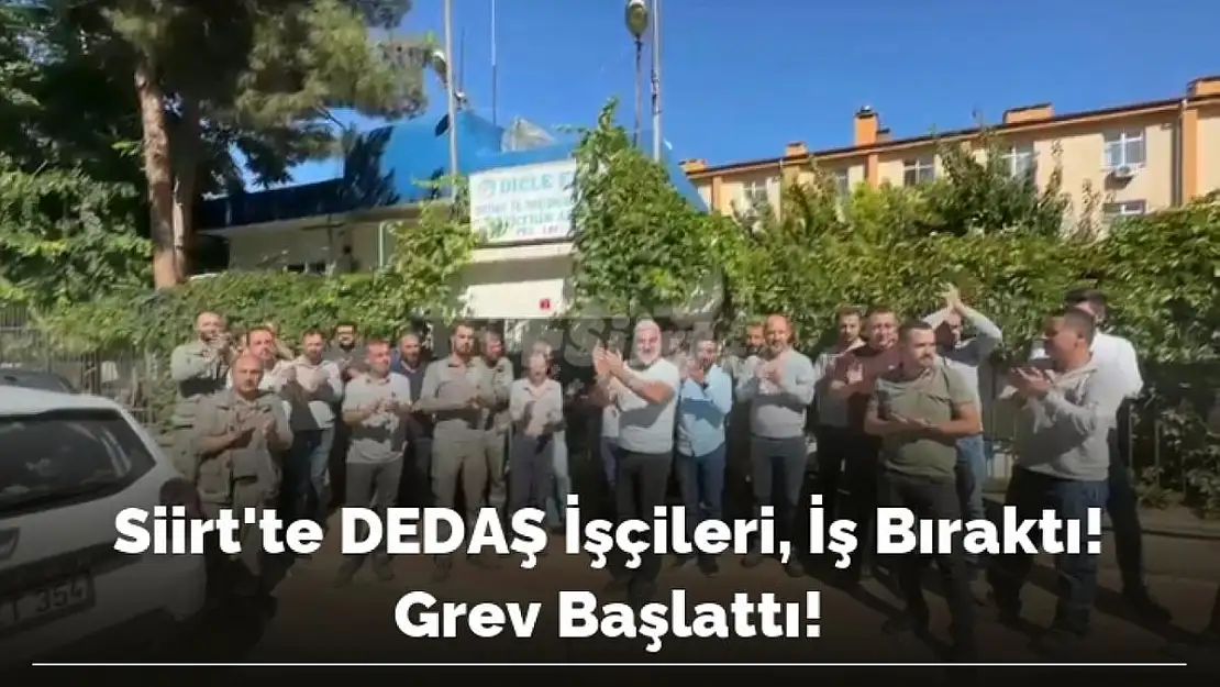 Siirt DEDAŞ İşçileri, İş Bıraktı ve Grev Başlattı!