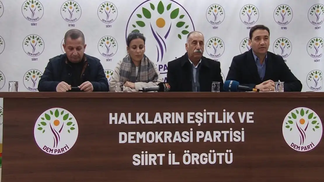 Siirt Dem Parti'den Deprem Açıklaması
