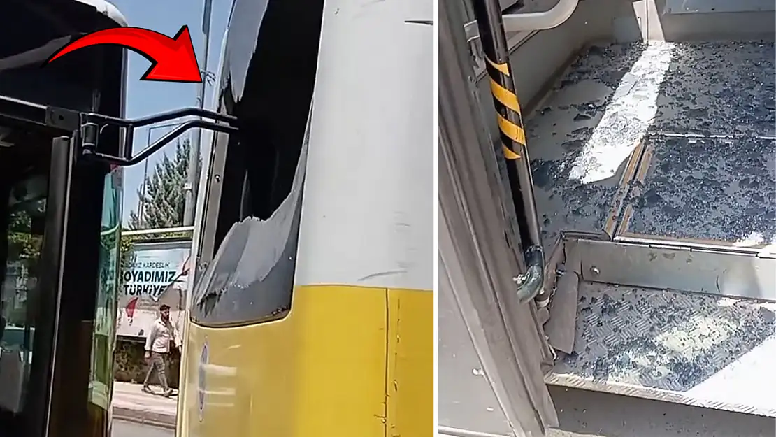 Siirt Eğitim ve Araştırma Hastanesi Önünde İki Belediye Otobüsü Kaza Yaptı