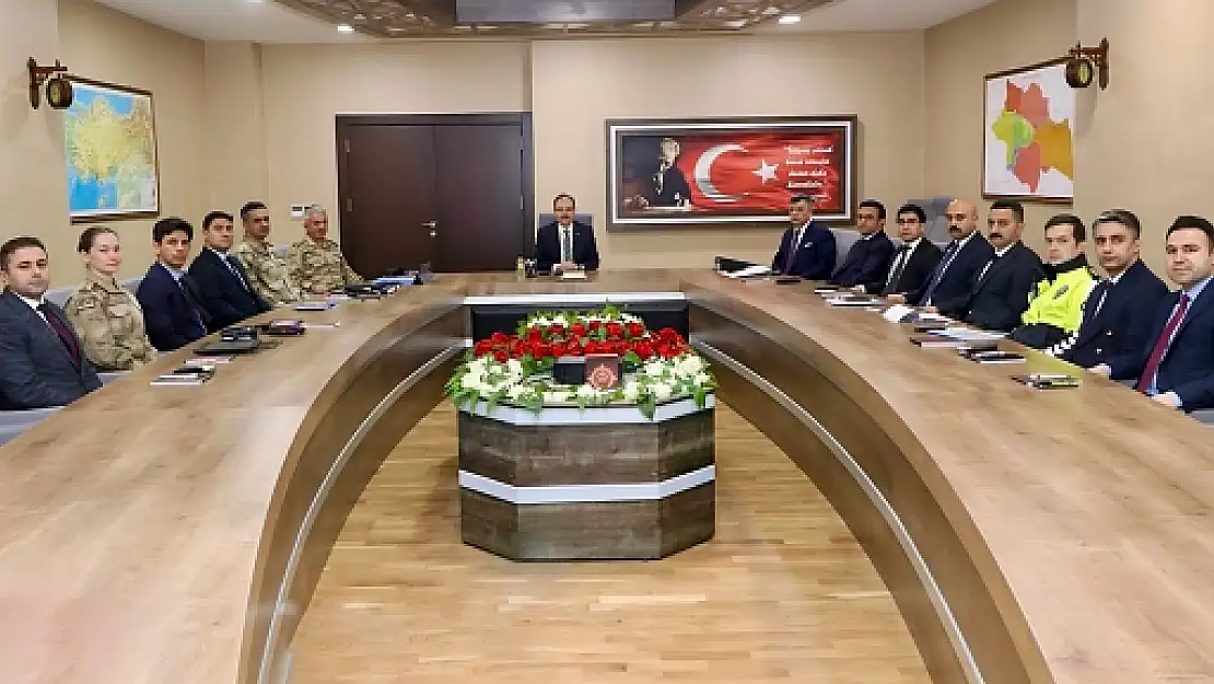 Siirt Haftalık İl Güvenlik ve Asayiş Koordinasyon Toplantısı
