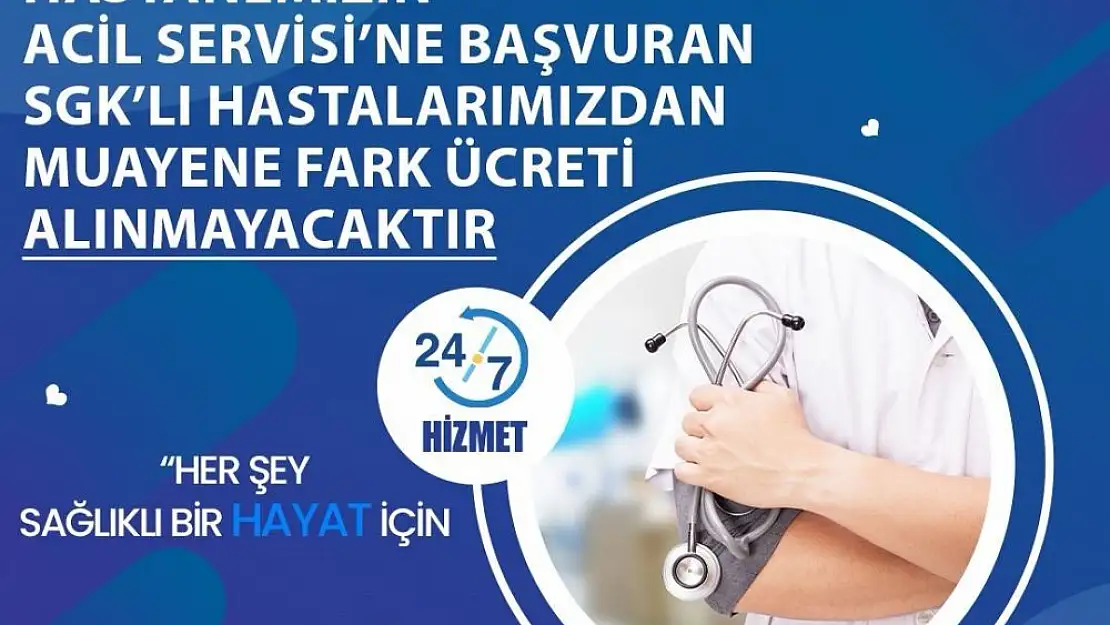 Siirt Hayat Hastanesi'nden Ramazan Ayına Özel Ücretsiz Acil Muayene Hizmeti