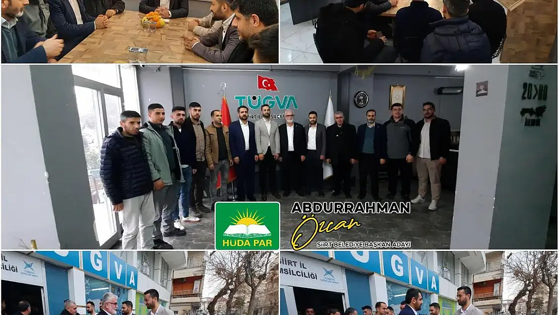 Siirt HÜDA PAR Adayı Özcan'dan TÜGVA'ya Ziyaret