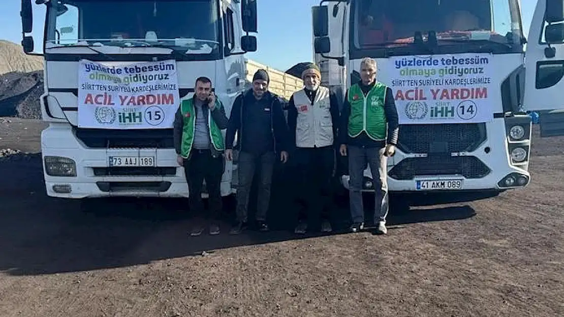 Siirt İHH'dan Suriye'ye Yardım