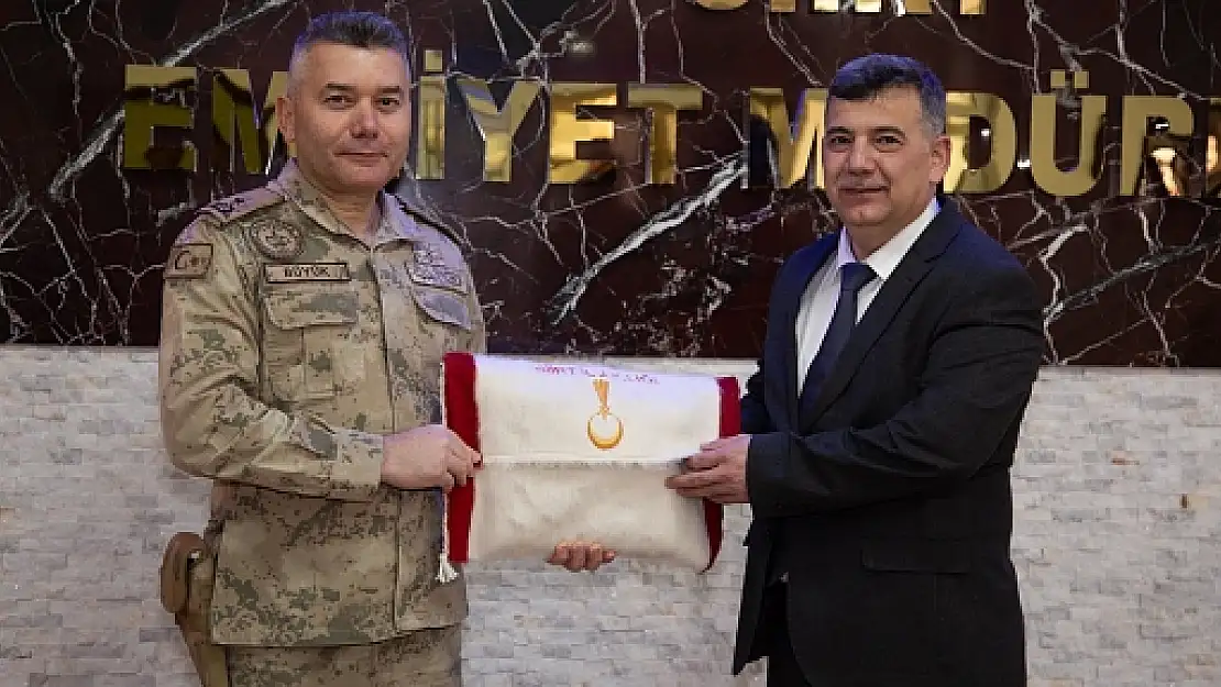 Siirt İl Jandarma Alay Komutanı Tuğgeneral Büyük'ten İl Emniyet Müdürü Öztürk'e Ziyaret
