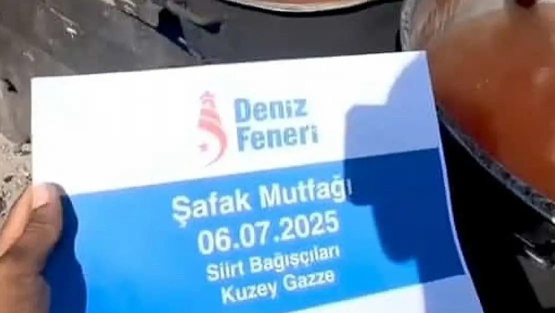 Siirt'in Hayır Eli Gazze'ye Uzandı: Beyt Lahya'da Şafak Sofrası Kuruldu