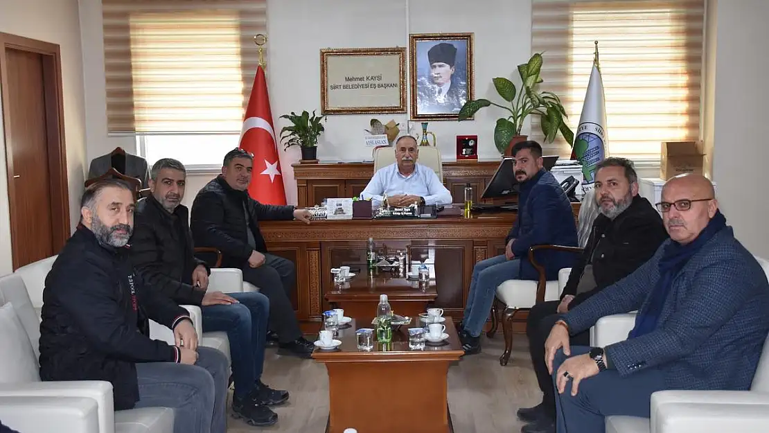 Siirt Karma Sanayi Sitesi Yönetim Kurulu'ndan Siirt Belediyesini Ziyaret