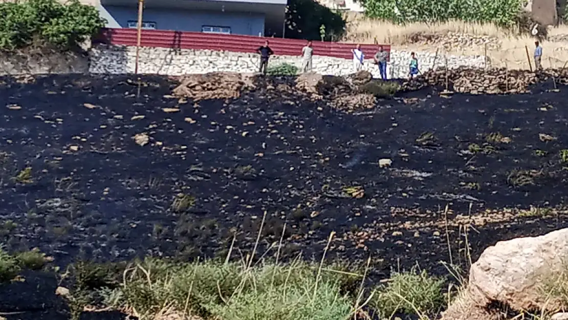 Siirt Merkeze Bağlı Doluharman Köyünde Çıkan Anız Yangını Bağlara Sıçramadan Söndürüldü