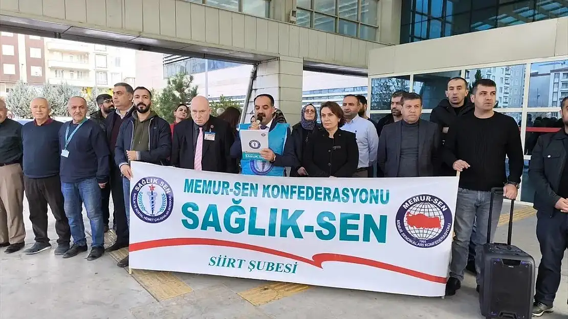 Siirt Sağlık-Sen'den Çalışan Hakları İçin Eylem