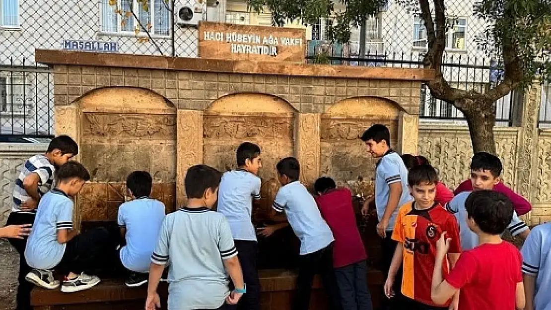 Siirt Şehit Polis Hayrettin Şişman Ortaokuluna Çeşme Yapımı Tamamlandı