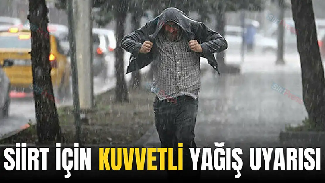 Siirt, Şırnak, ve Batman'da Kuvvetli Yağış Uyarısı