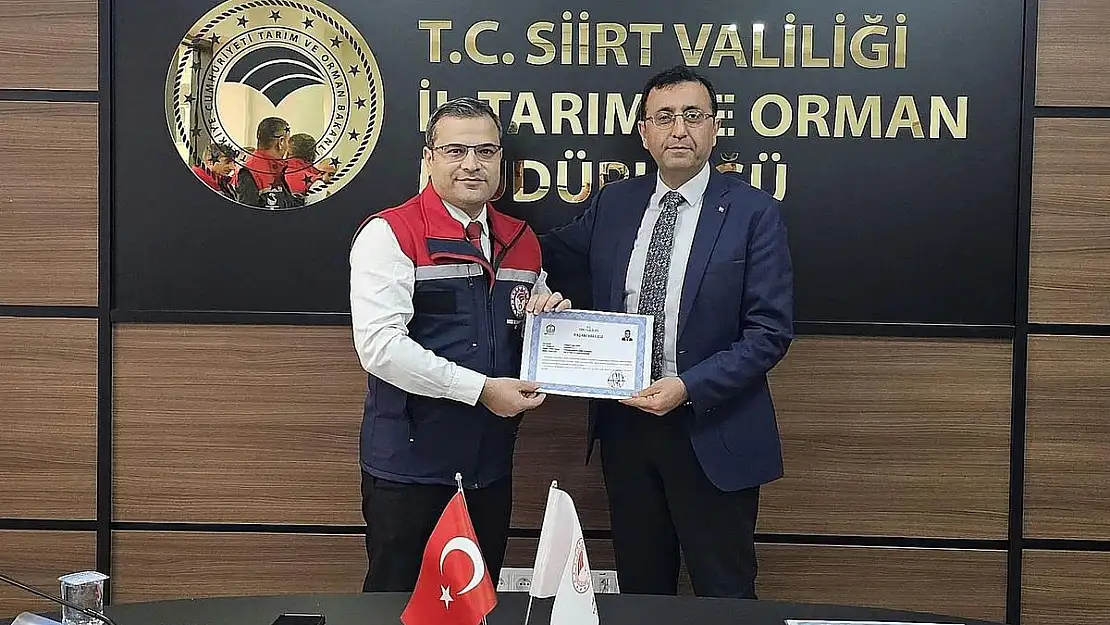 Siirt Tarım ve Orman İl Müdürlüğü Ekibinin Başarısı Karşılıksız Kalmadı