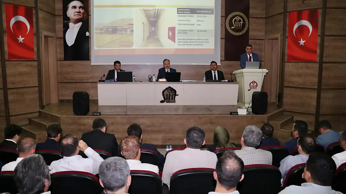 Siirt'te 2025 Yılı 3. Dönem İl Koordinasyon Kurulu Toplantısı Yapıldı