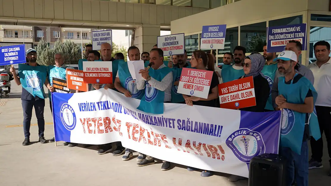 Siirt'te Sağlık-Sen'den Zam Teklifine Sert Tepki: ''Bu Oranlarla Geçinilmez''