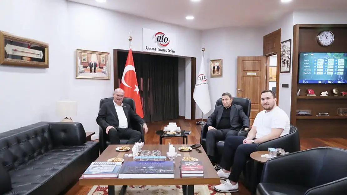 Siirt TSO Başkanı Güven Kuzu'dan ATO Başkanı Gürsel Baran'a Ziyaret 