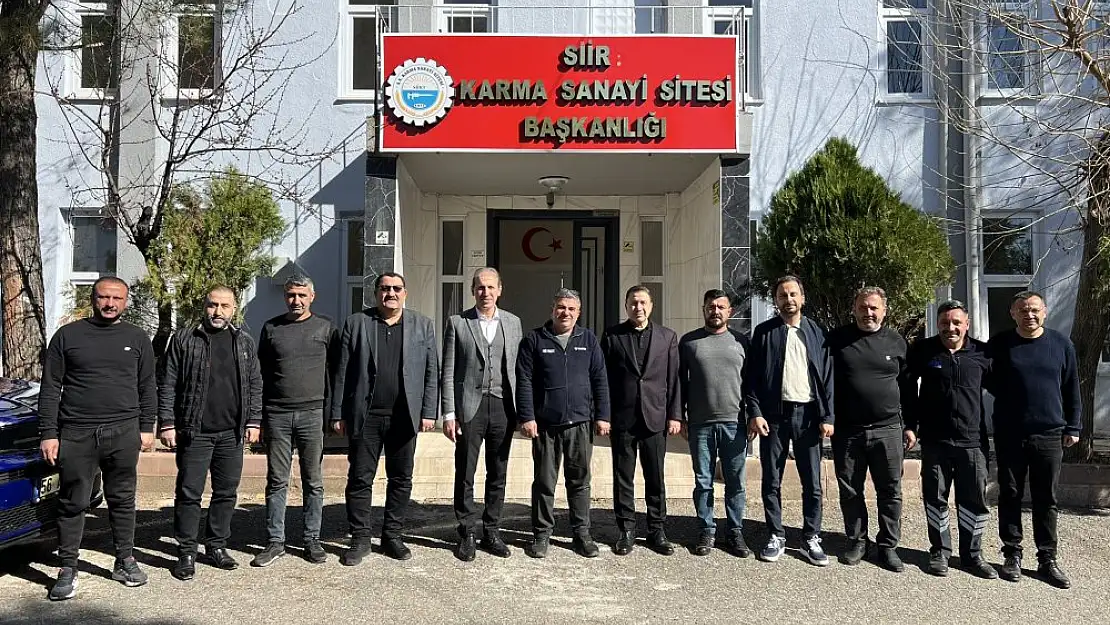 Siirt TSO Başkanı Güven Kuzu'dan Siirt Karma Sanayi Sitesi Başkanı Adnan Danış'a Ziyaret
