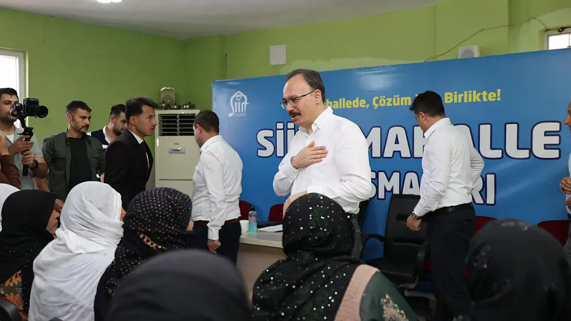 Siirt Ulus Mahallesi'nde Vatandaşlarla 17. Mahalle Buluşması Gerçekleşti