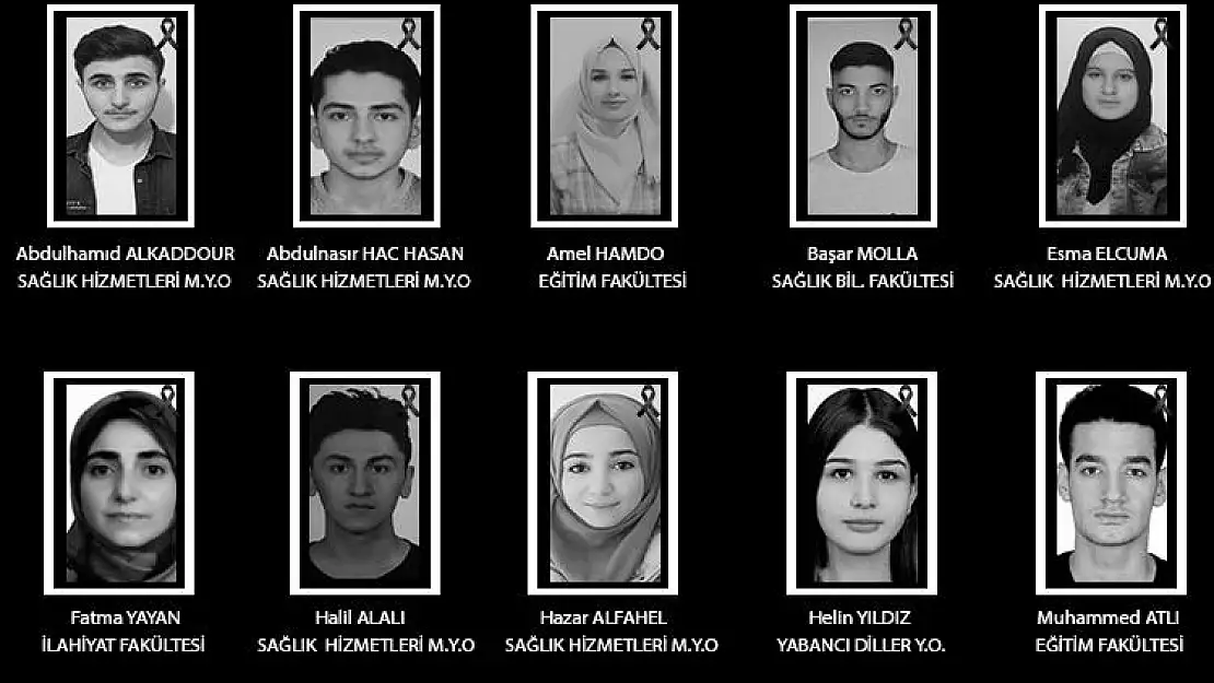 SİİRT ÜNİVERSİTESİ DEPREMDE HAYATLARINI KAYBEDEN ÖĞRENCİLERİ İÇİN TAZİYE MESAJI YAYINLADI