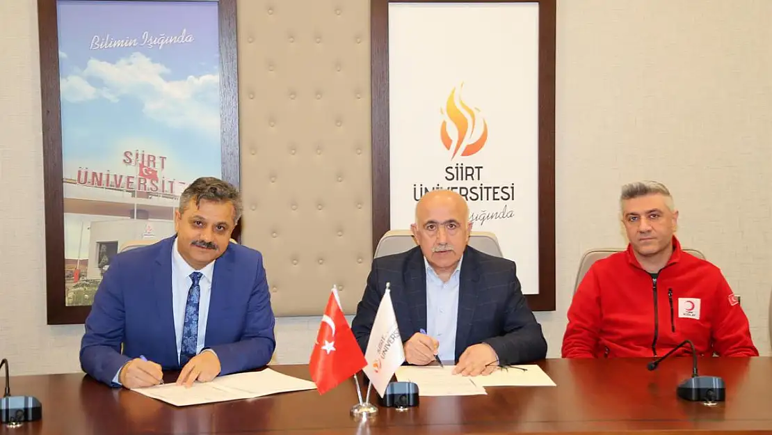 Siirt Üniversitesi İle Türk Kızılay'ı Arasında İş Birliği Protokolü İmzalandı