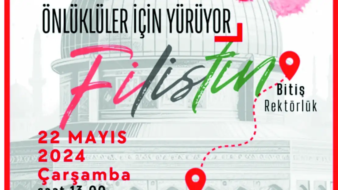 Siirt Üniversitesi Öğrencileri Gazze İçin Yürüyecek