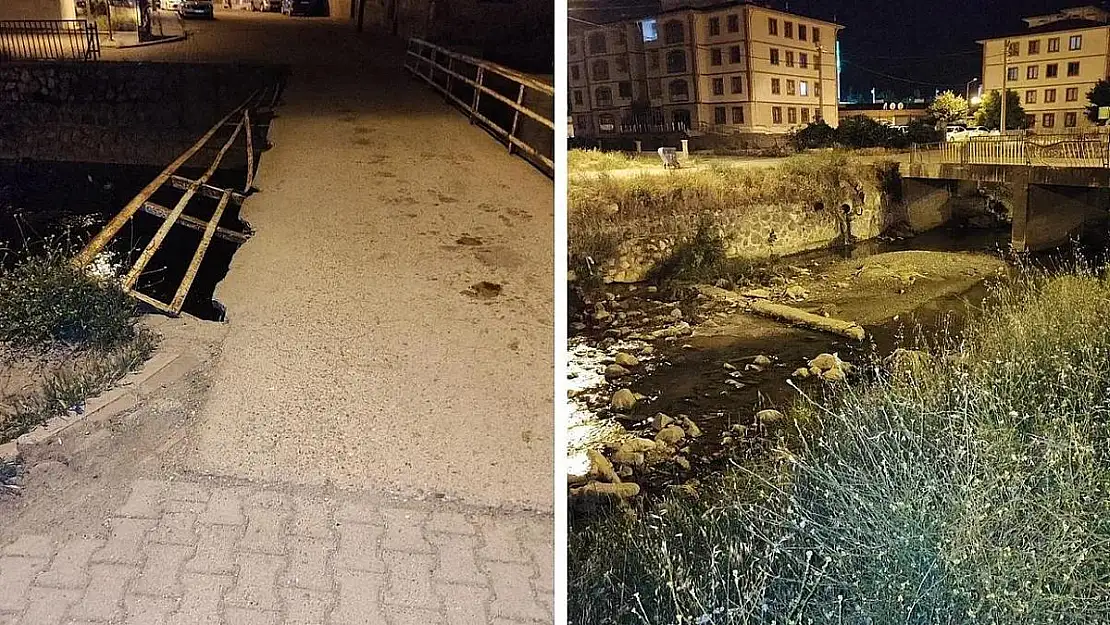 Siirt Veysel Karani Beldesi'nde Tehlike Saçan Köprü!
