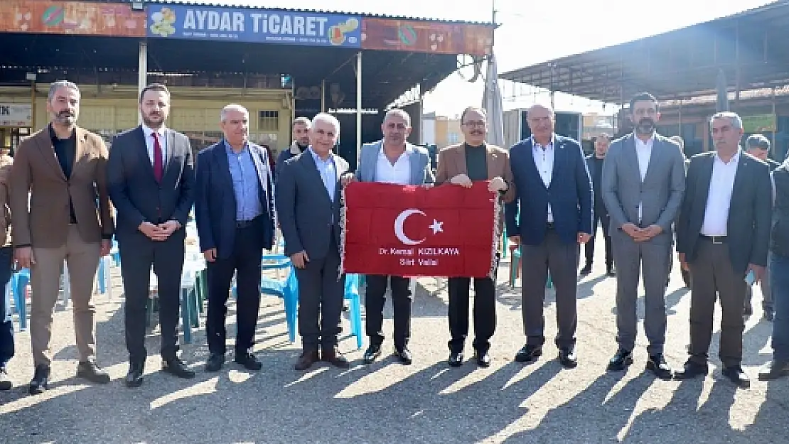 Siirt Yaş Meyve ve Sebze Komisyoncuları Derneği Başkanı Halit Aydar, Güven Tazeledi