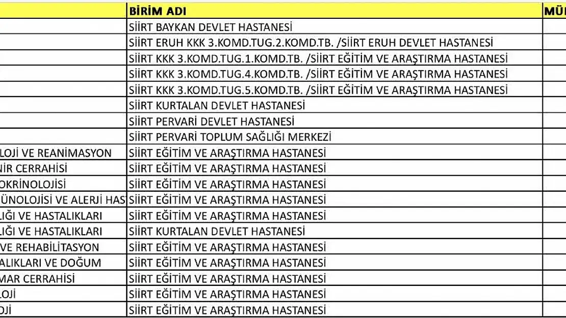 Siirt'e 27 Yeni Doktor Atandı