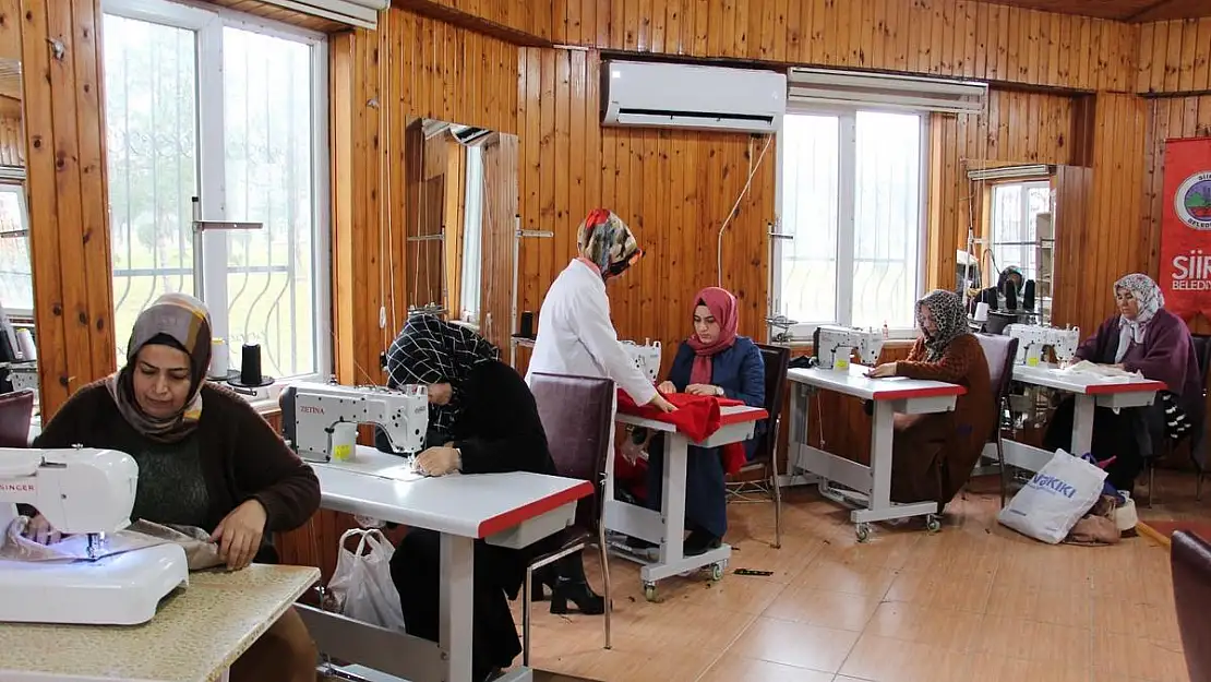 Siirtli Kadınlar, Belediyenin Açtığı Kurslarda Meslek Öğreniyor