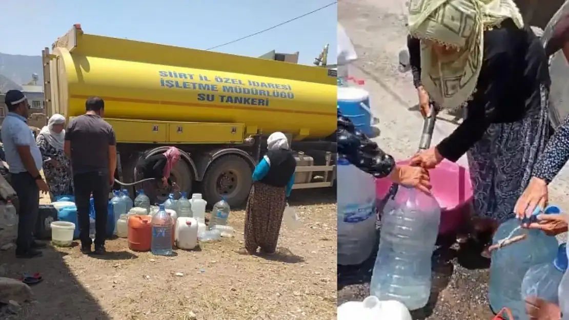 Siirtli Köylüler, Yaşamlarını Tanker Suyuyla Sürdürüyor!