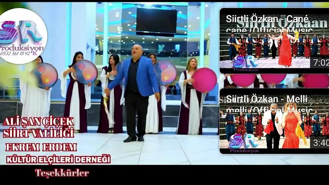 Siirtli Özkan'ın Klibinde Siirt Valiliğine Teşekkür Mesajı