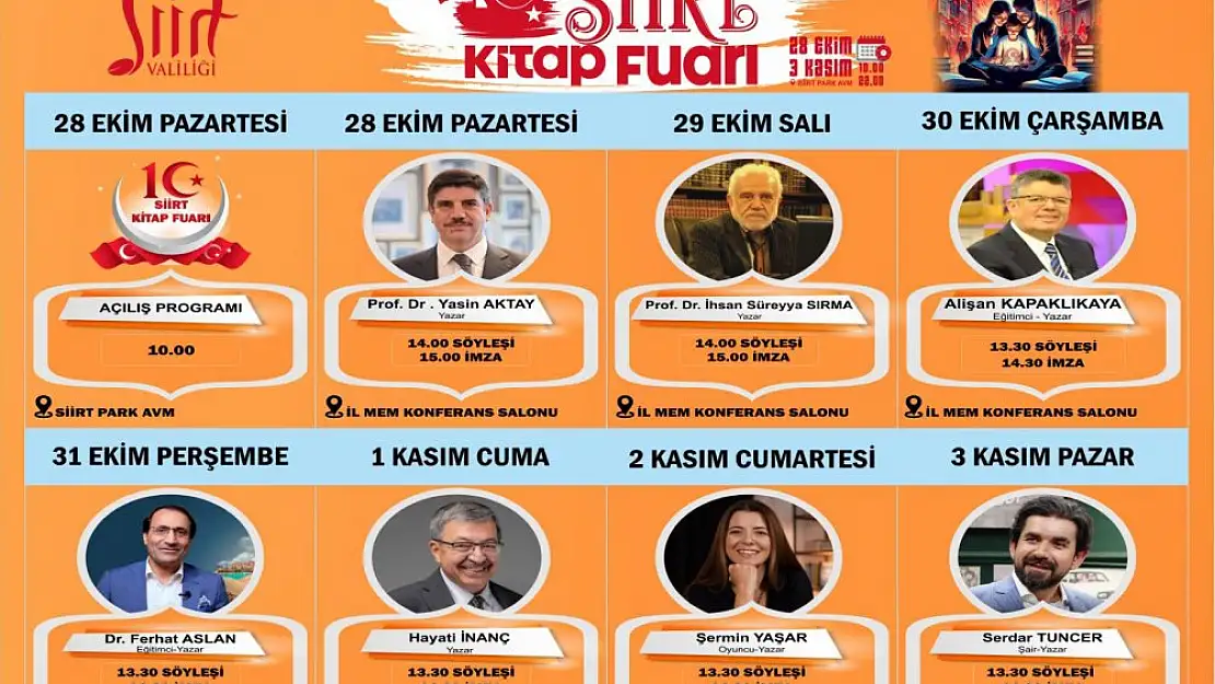 Siirtlilerin Heyecanla Beklediği '10. Siirt Geleneksel Kitap Fuarı' 28 Ekim'de Başlıyor!