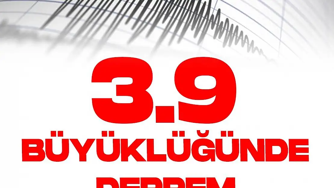 Siirt'te 3.9 Büyüklüğünde Deprem
