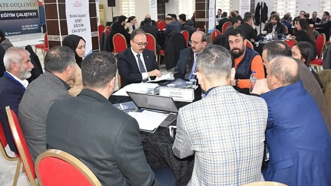 Siirt'te 'Birlikte Güçlüyüz Siirt Eğitim Çalıştayı'