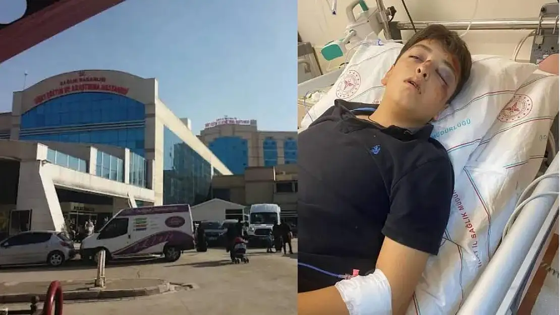 Siirt'te Bisikletli Çocuğa Motosiklet Çarptı!