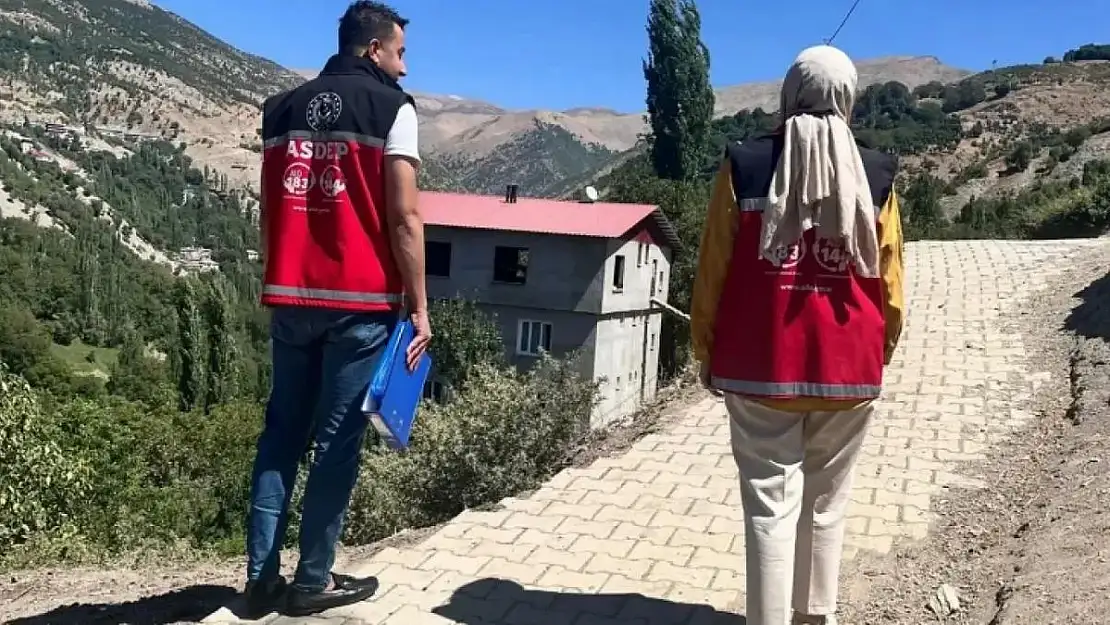 Siirt'te Evde Bakım Desteği Alan Ailelere Ziyaret