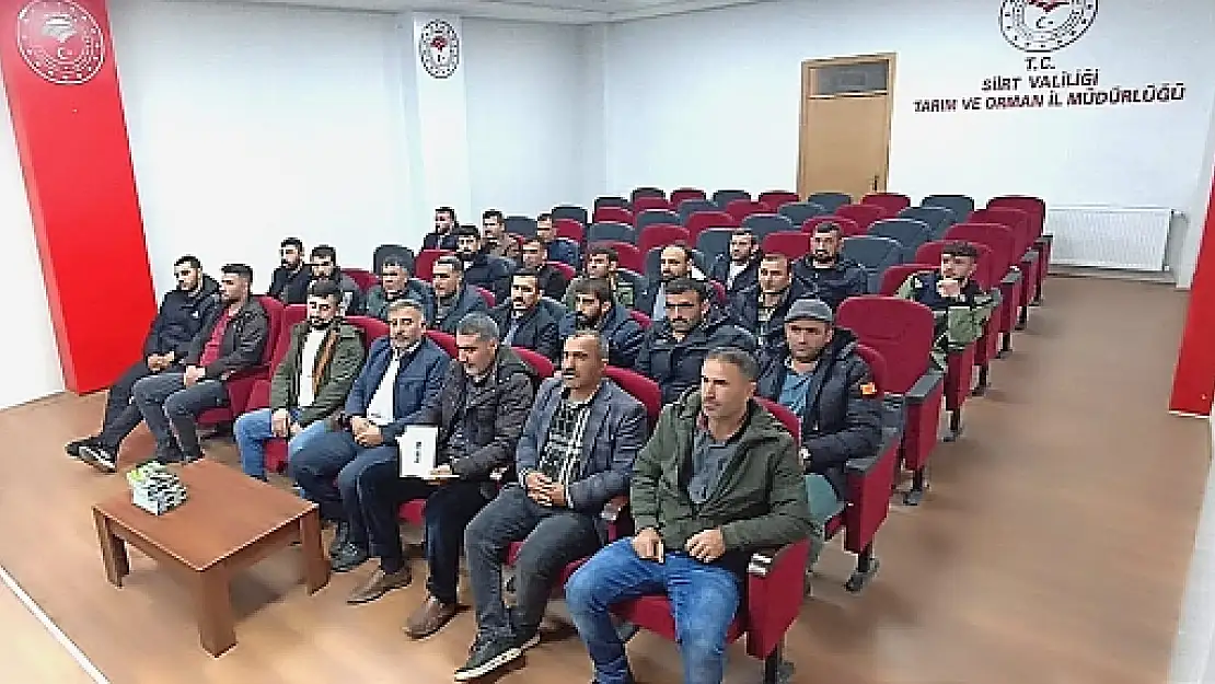 Siirt'te Hayvan Refahı ve Nakilleri Konusunda Yeterlilik Belgesi Verildi