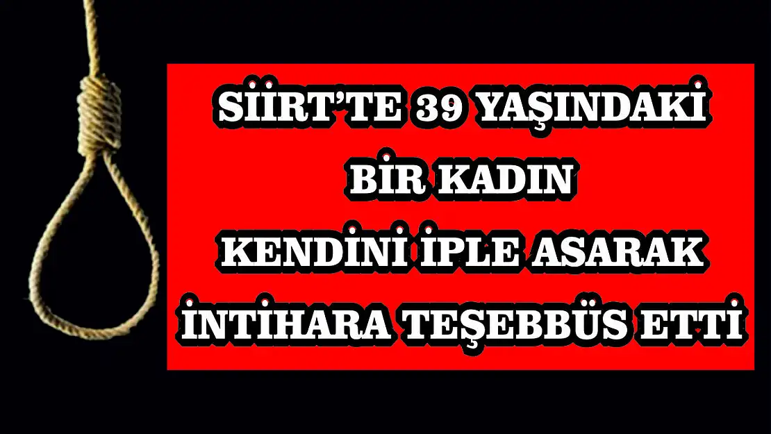 Siirt'te İntihar Girişimi